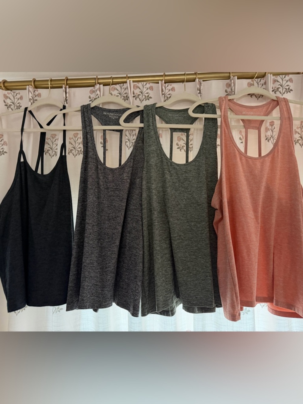 Beyond Yoga Heathered Tanks- set of 4 size M